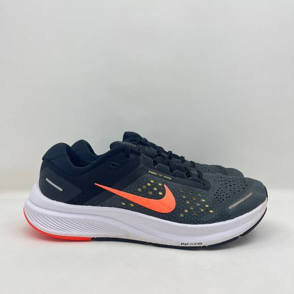 Nike Air Zoom Structure 23 Black Mango Running Shoes Sneakers Men's Size 9 - Picture 1 of 7